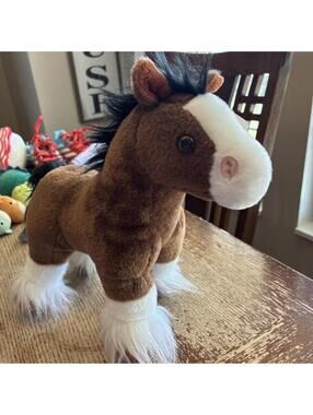 Wild Republic "BUD" Plush Stuffed Clydesdale Horse Budweiser NEW NWT